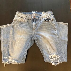 Old Navy Boyfriend Distressed Jeans Size 4 – Distressed Knees